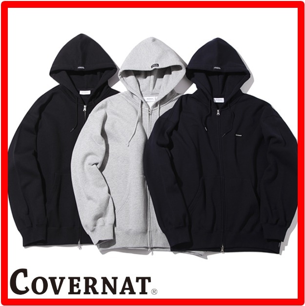 ★人気★【COVERNAT】★Wappen authentic fleece hoodie zip-u.p パーカー・フーディ ★人気★【COVERNAT】★Wappen authentic fleece hoodie zip-u.p パーカー・フーディ