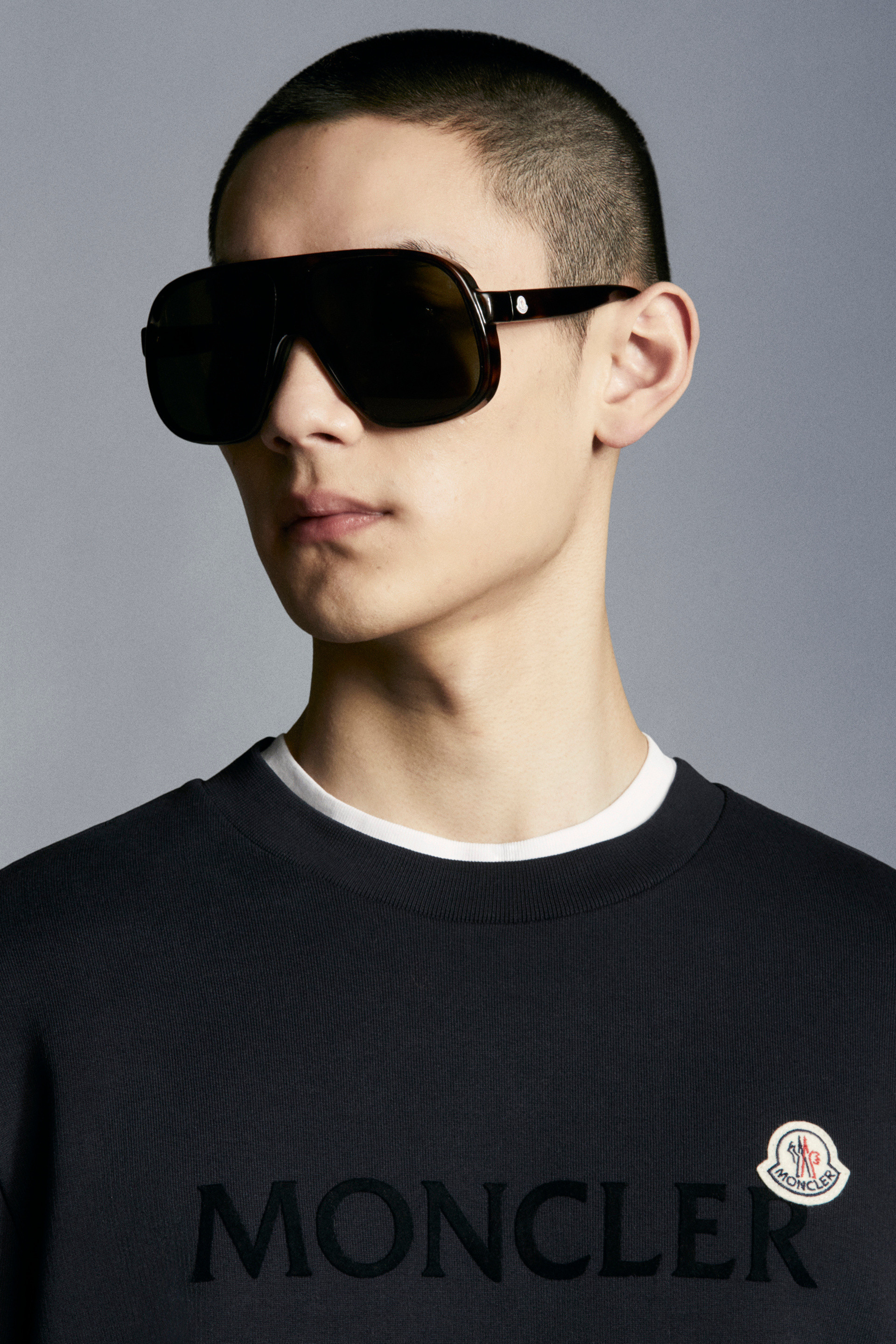 MONCLER スウェット・トレーナー ◇MONCLER◇シックな雰囲気♪ロゴ入りシンプルウェットシャツ(5)