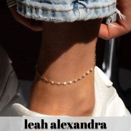 leah alexandra Anklets Costume Jewelry Star Casual Style Chain Party Style