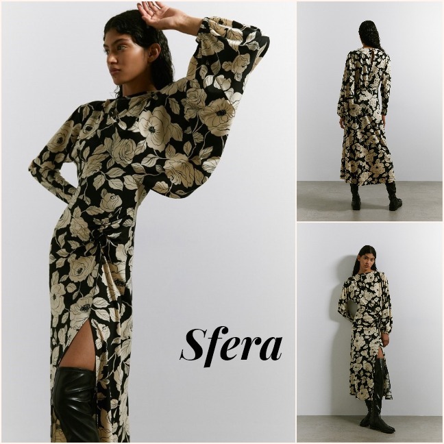 スペイン★Sfera★ゴージャス感たっぷり 大人モダンな素敵ワンピ