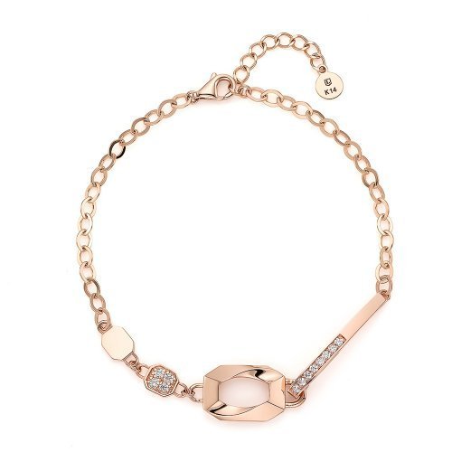[LLOYD] 韓国☆14K Gold☆Square motif ブレスレット