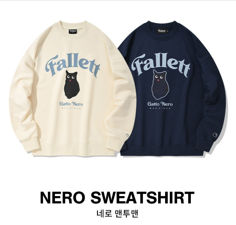 FALLETT☆ユニセックス☆NERO SWEATSHIRT 全2色