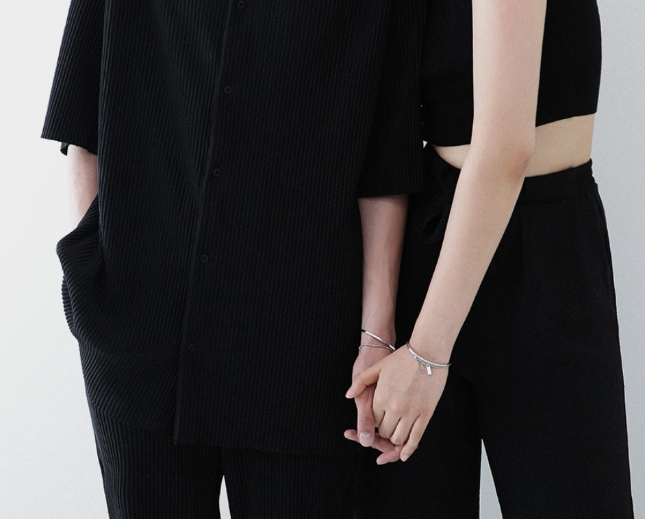 ☆【LAZY DAWN】☆rough wide couple bangl.e B029☆バングル☆ ☆【LAZY DAWN】☆rough wide couple bangl.e B029☆2個SET
