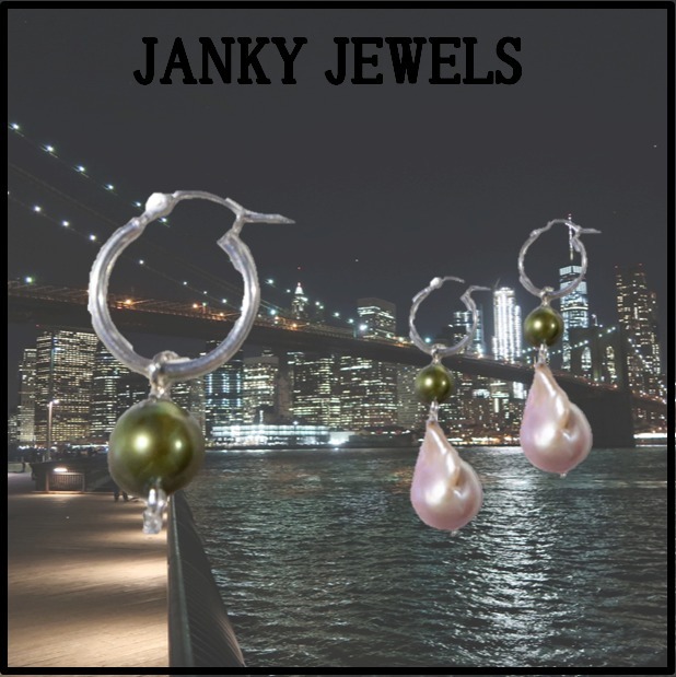 日本未入荷【関税込み】JANKY JEWELS kelp me 淡水真珠ピアス