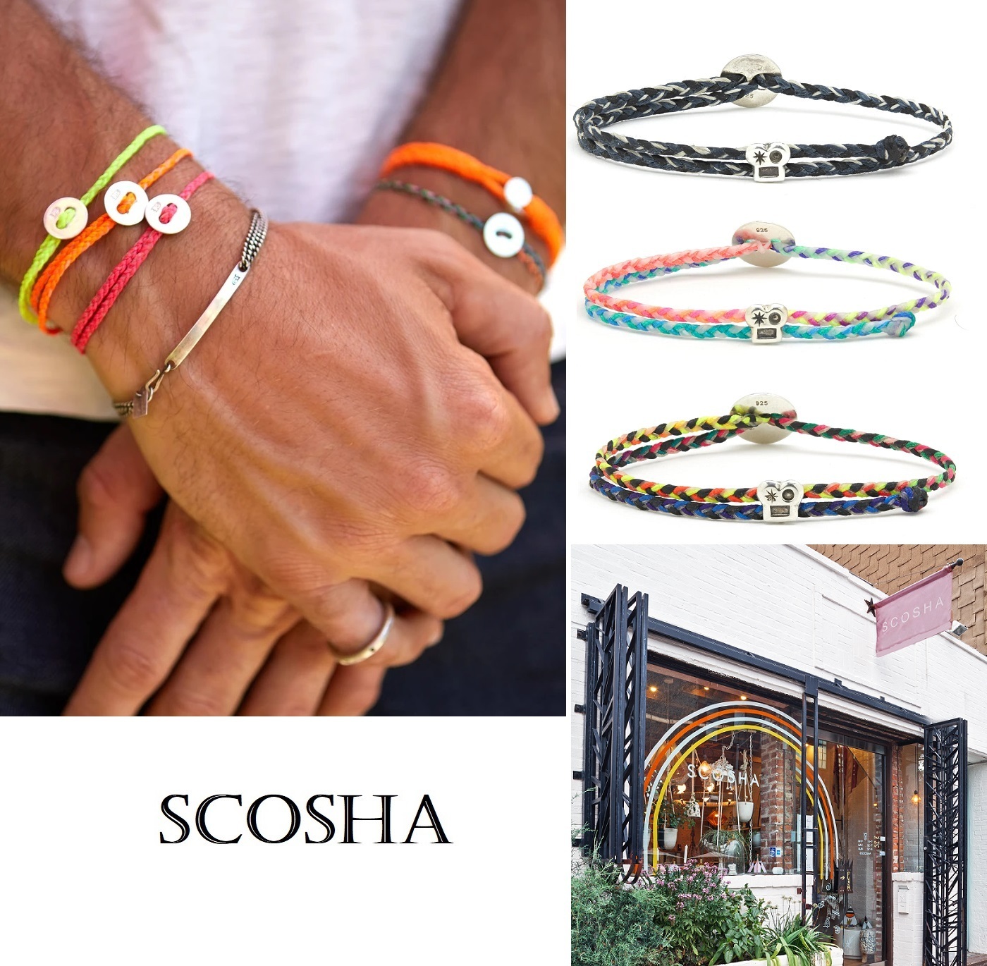 SCOSHA◆Signature ブレスレット◆ブレンドカラー◆3タイプ