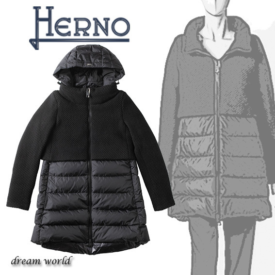 ★ HERNO ★ レディース ダウンコート ブラック ♪