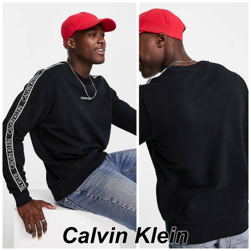 Calvin Klein セントラル & テープロゴ スウェット スウェット・トレーナー Calvin Klein セントラル & テープロゴ スウェット スウェット・トレーナー