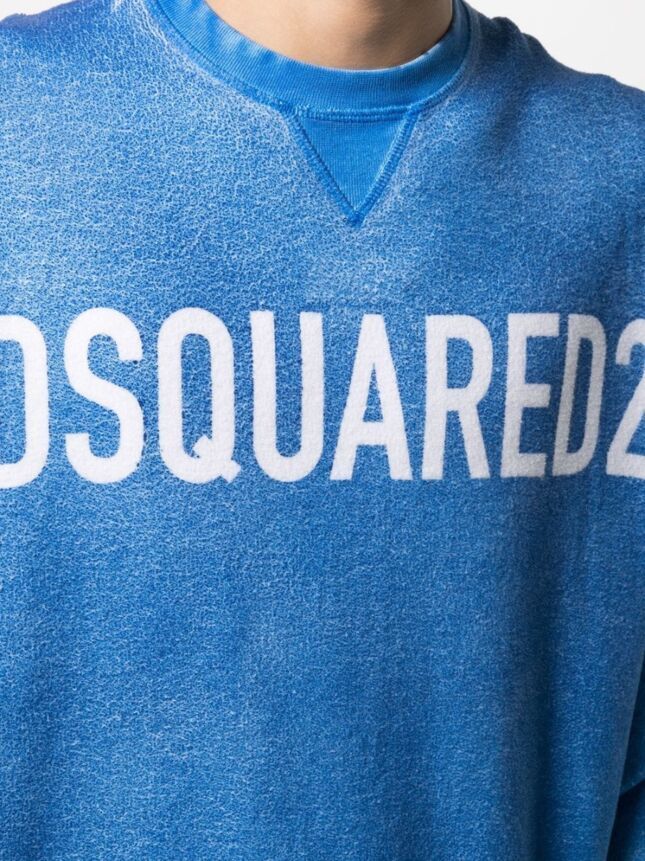 D SQUARED2 スウェット・トレーナー 【★2021/関送込★】DSQUARED2 ★ スウェットシャツ 青(5)