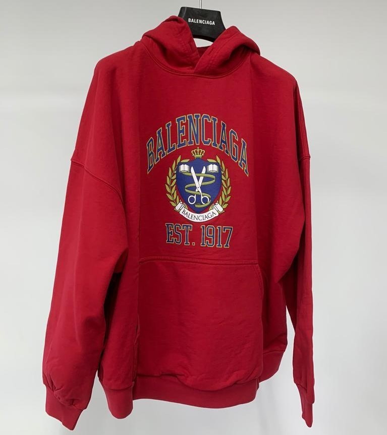 【BALENCIAGA】カレッジ ワイド フィット パーカー オーガニック