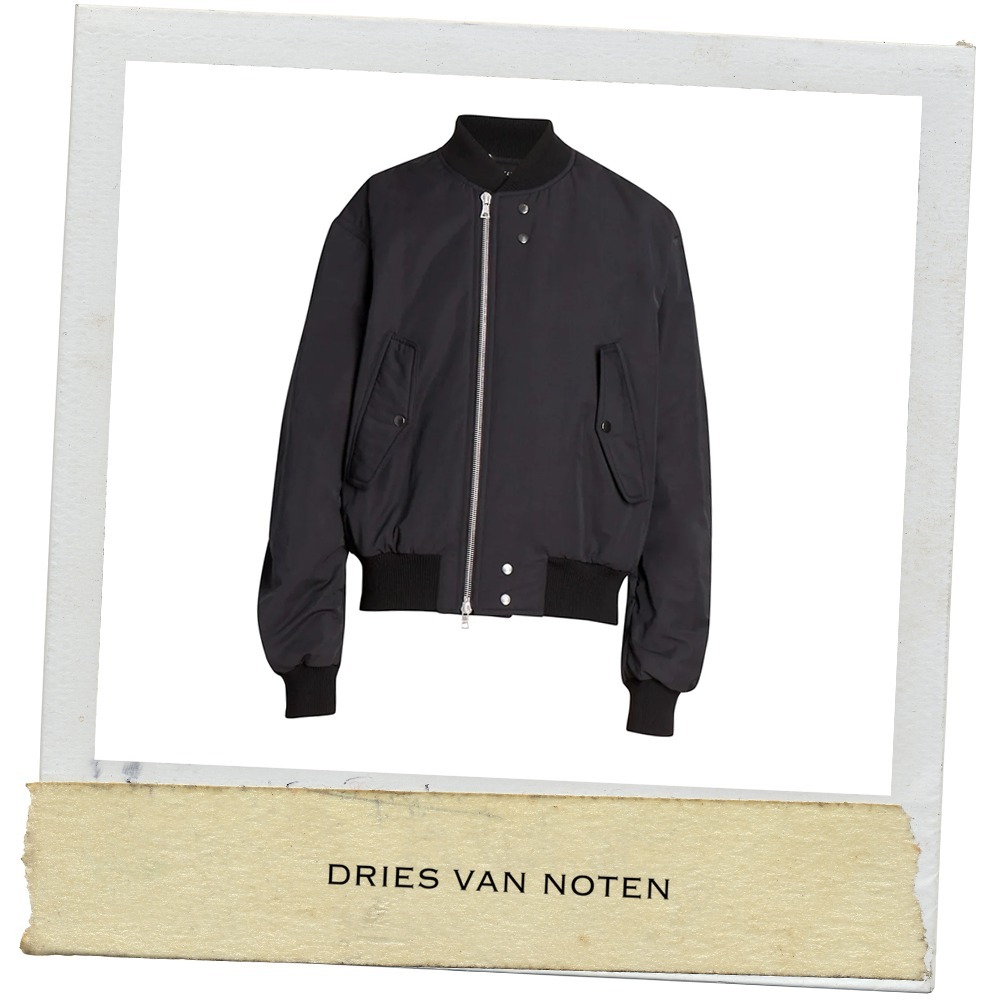 クリスマス特集2021 ★ DRIES VAN NOTEN ★ パッチボンバージャケット ブルゾン クリスマス特集2021 ★ DRIES VAN NOTEN ★ パッチボンバージャケット ブルゾン