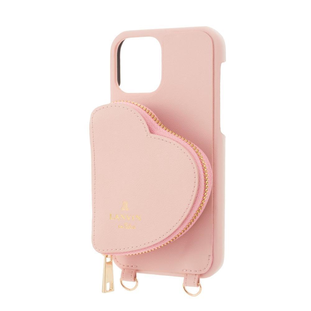 LANVIN en Bleu★可愛い! ハートポケット iPhone13 pro ケース
