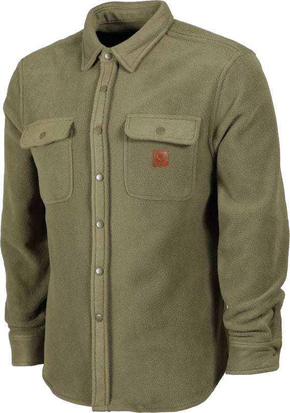 Brixton Bowery L/S Fleece Flannel Shirt Olive M シャツ