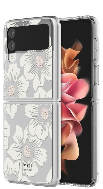 可憐な花柄ビジュー★Kate Spade★スマホケースGALAXY Z Flip 3
