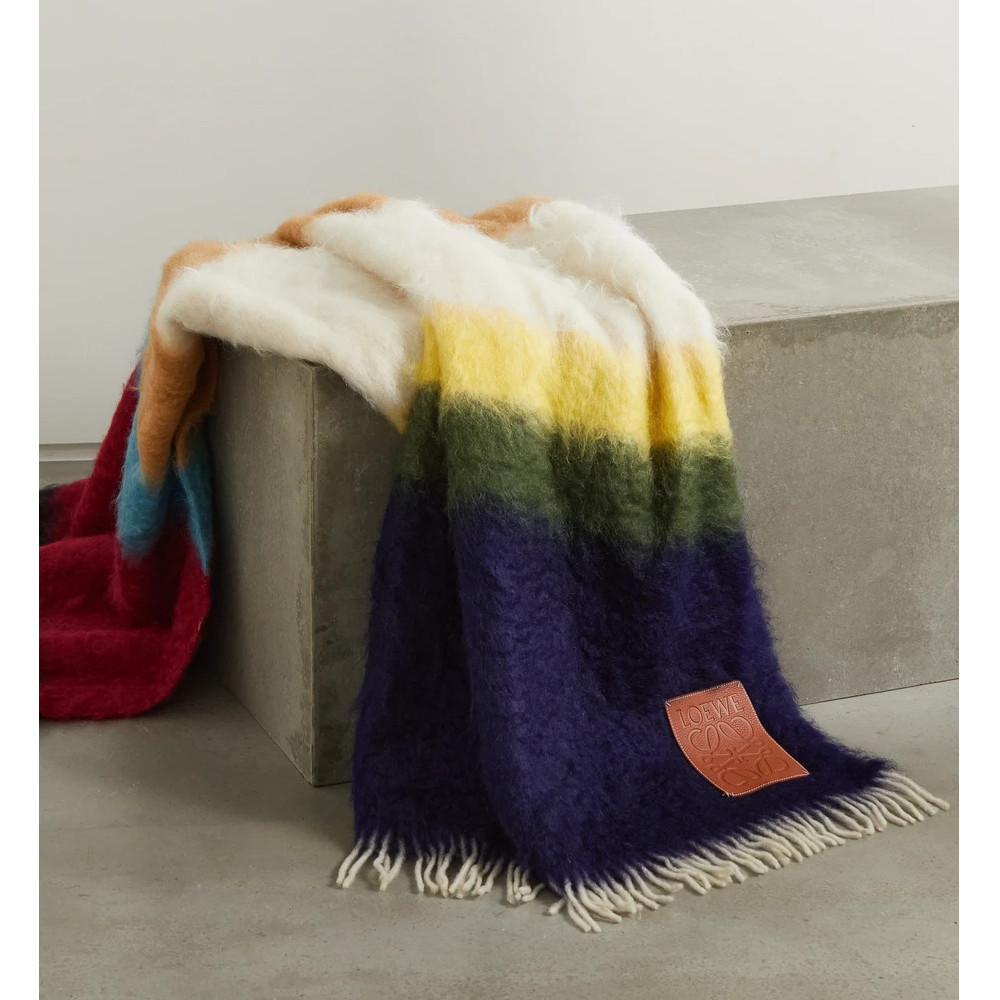LOEWE ブランケット(ひざ掛け) 【LOEWE】ロエベ ストライプ モヘア ブランケット*関税込み(2)