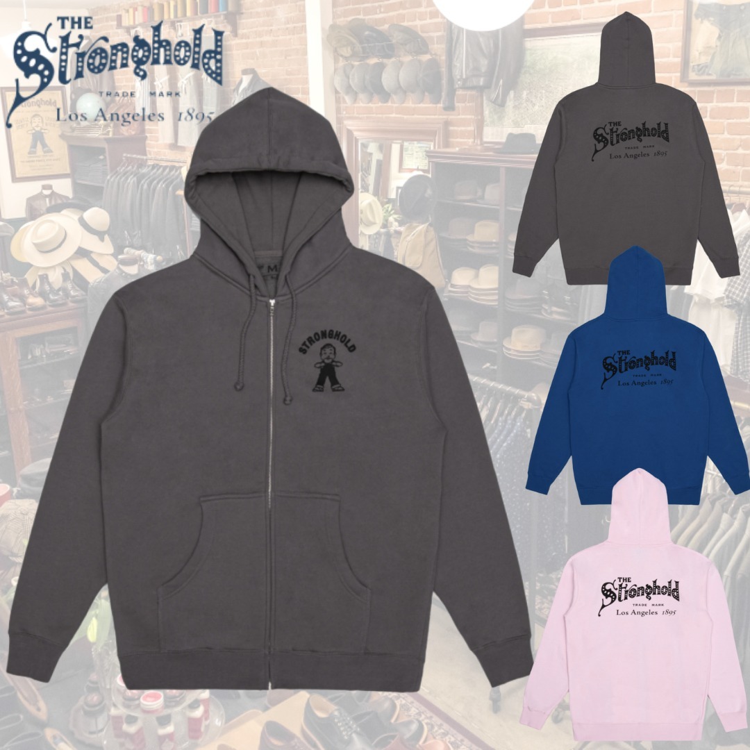 日本未入荷【ストロングホールド】フルジップ・プリントパーカー