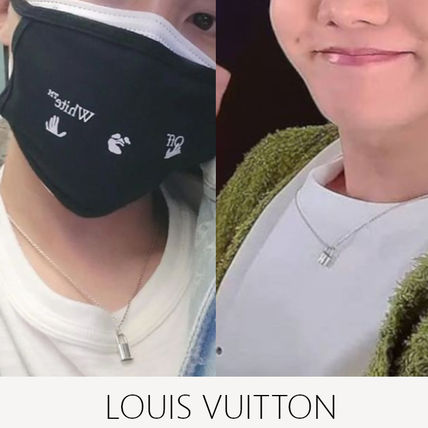 BTS着用アイテム》LV/シルバー・ロックイット 南京錠 ネックレス