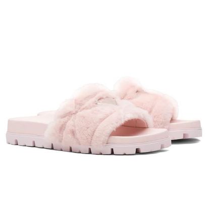 【PRADA】日本未入荷 シャーリングスライド サンダル