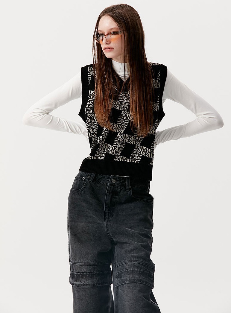 KIRSH ベスト・ジレ ☆人気☆【KIRSH】☆SPIRAL JACQUARD KNIT VES.T KA☆ベスト☆(15)