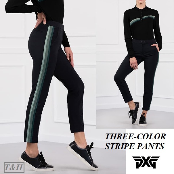 オンラインショップ 【PXG】4-wayストレッチで快適な軽量3-COLOR STRIPE PANTS レディース・ボトムス オンラインショップ 【PXG】4-wayストレッチで快適な軽量3-COLOR STRIPE PANTS レディース・ボトムス