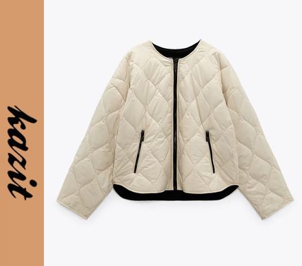 ドイツ発 Zara 新作 カラーレスキルティングジャケット En Zara ジャケット Buyma