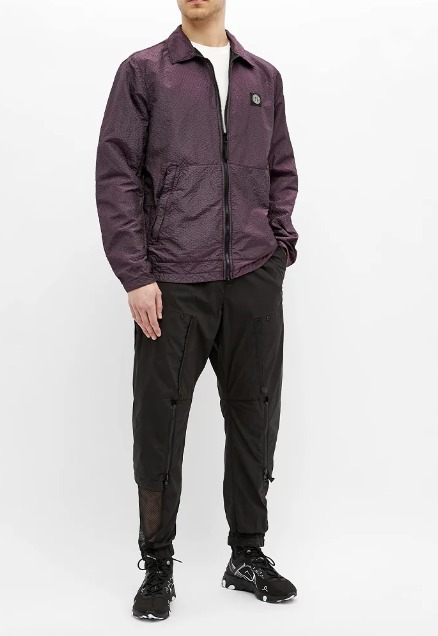 STONE ISLAND ジャケットその他 STONE ISLAND★ロゴ クラシックカラー オーバーシャツ パープル(8)