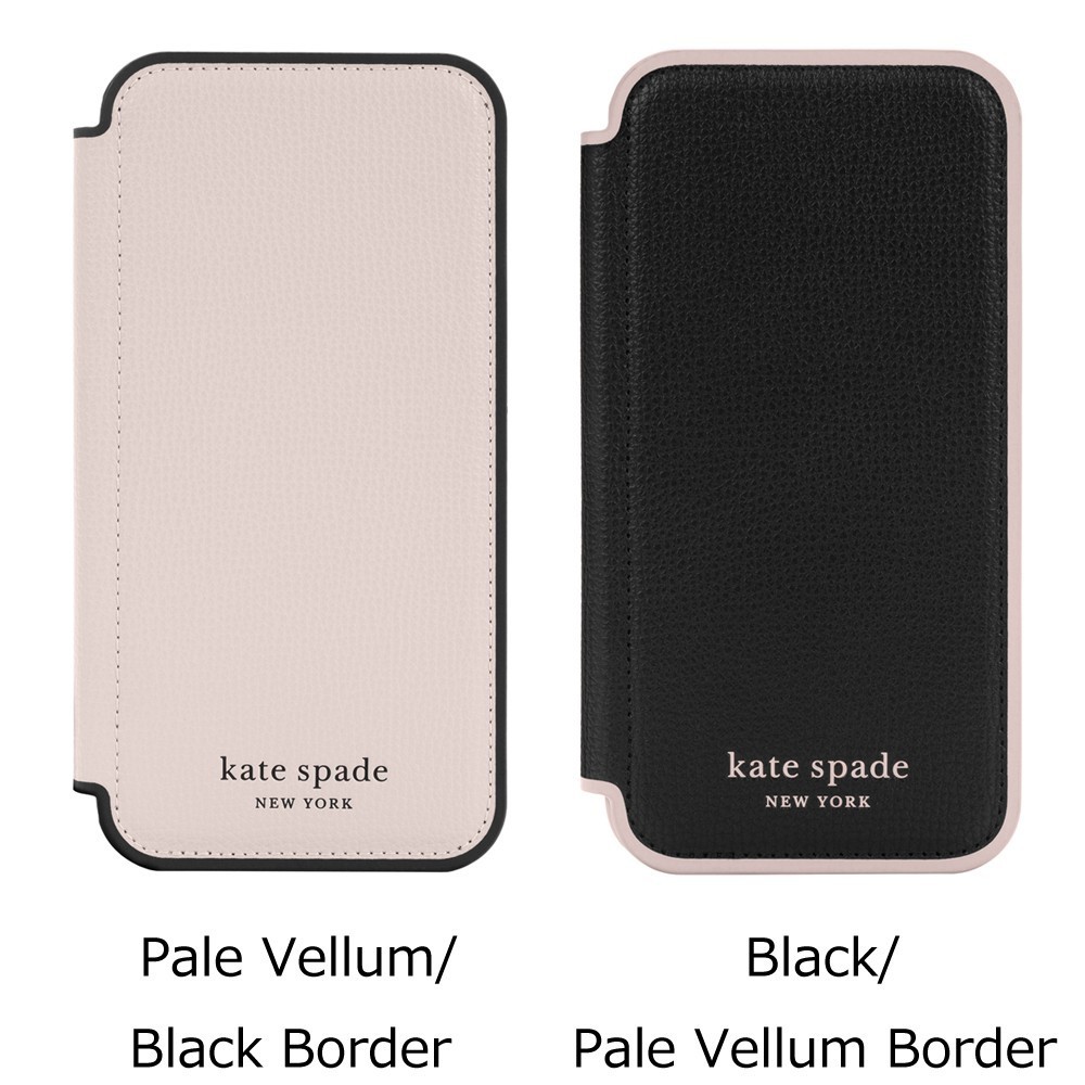 【国内発送】kate spade★iPhone13用ケース Black/Pale Vellum