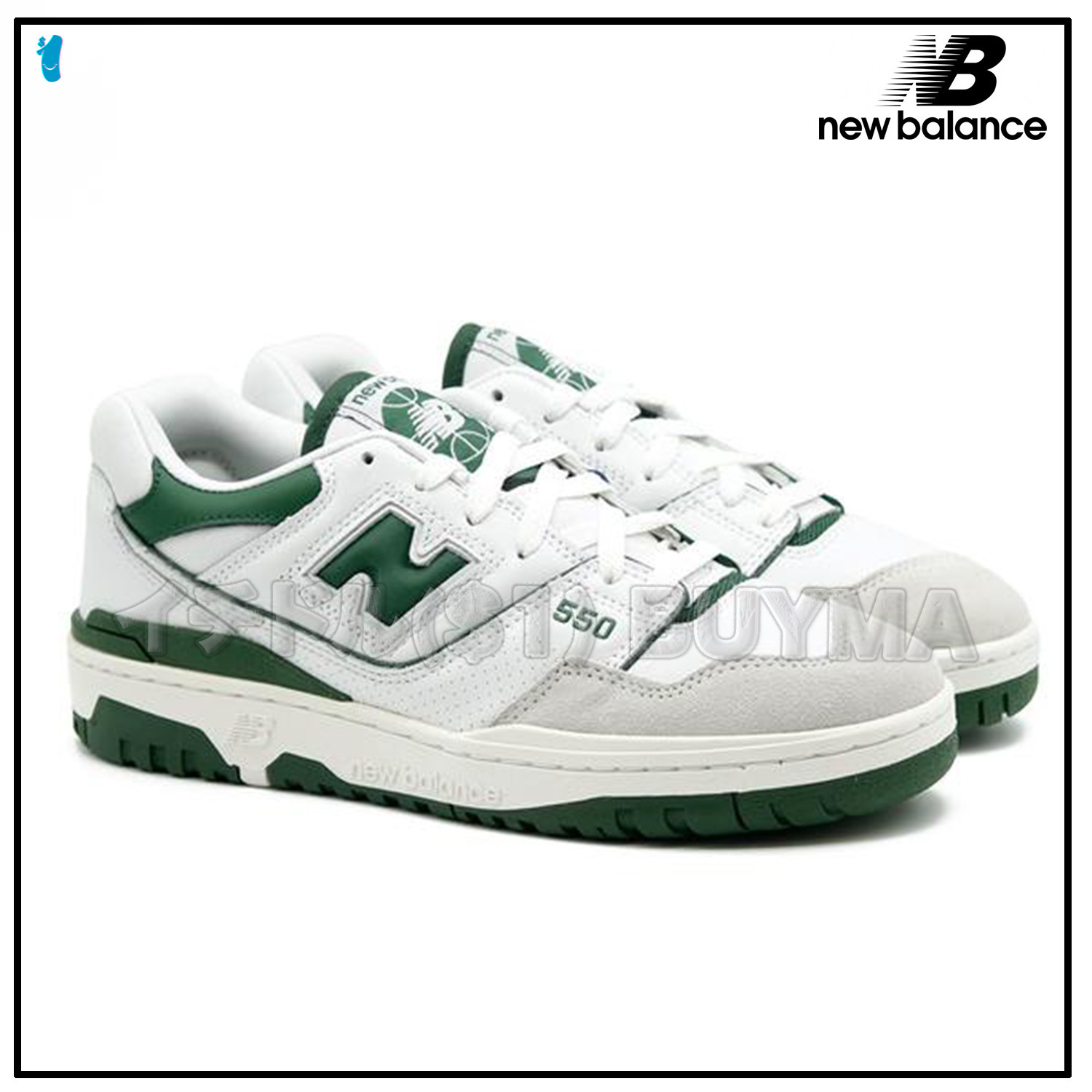 New Balance BB550WT1 GREEN 23cm - スニーカー