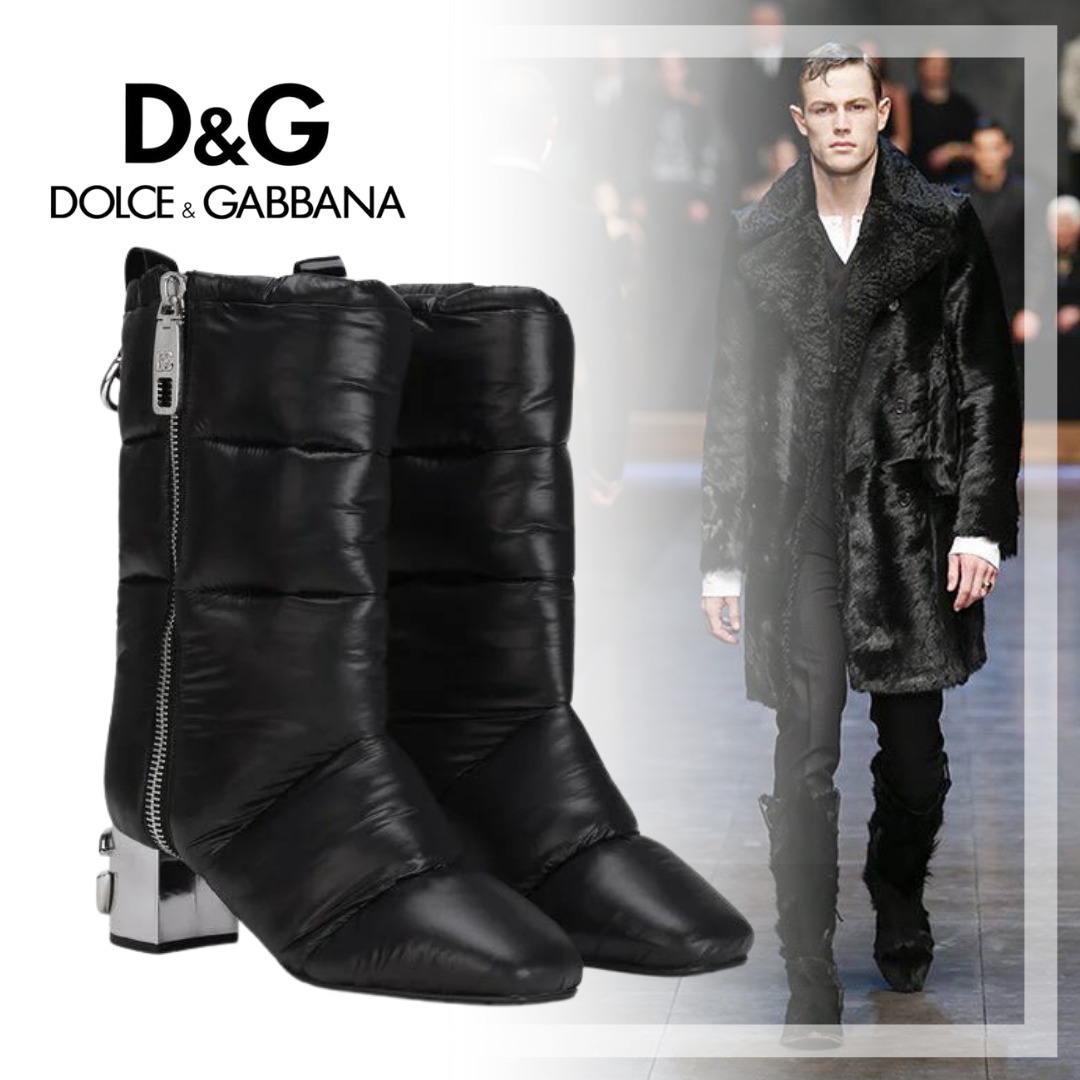 【超お買い得!】 【新作】D&G アンクルブーツ キルティング キャロルヒール ブーツ 【超お買い得!】 【新作】D&G アンクルブーツ キルティング キャロルヒール ブーツ