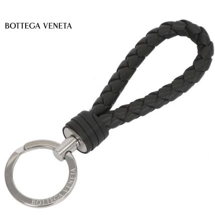 BOTTEGA VENETA キーケース・キーリング 即発★B.VENETA★ボッテガヴェネタ キーリング NERO/ブラック