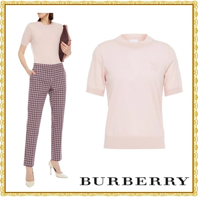 【関税送料込】BURBERRY カシミヤ トップス ベビーピンク