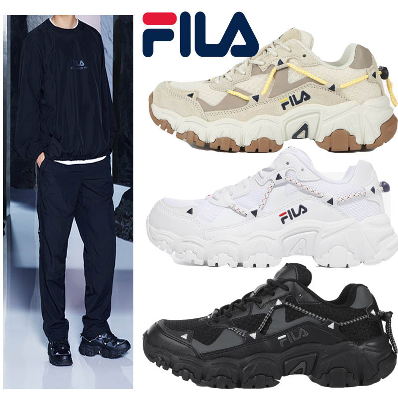 BTS着用 ★FILA★フィラ 兼用 Fluid 厚底スニーカー 3色