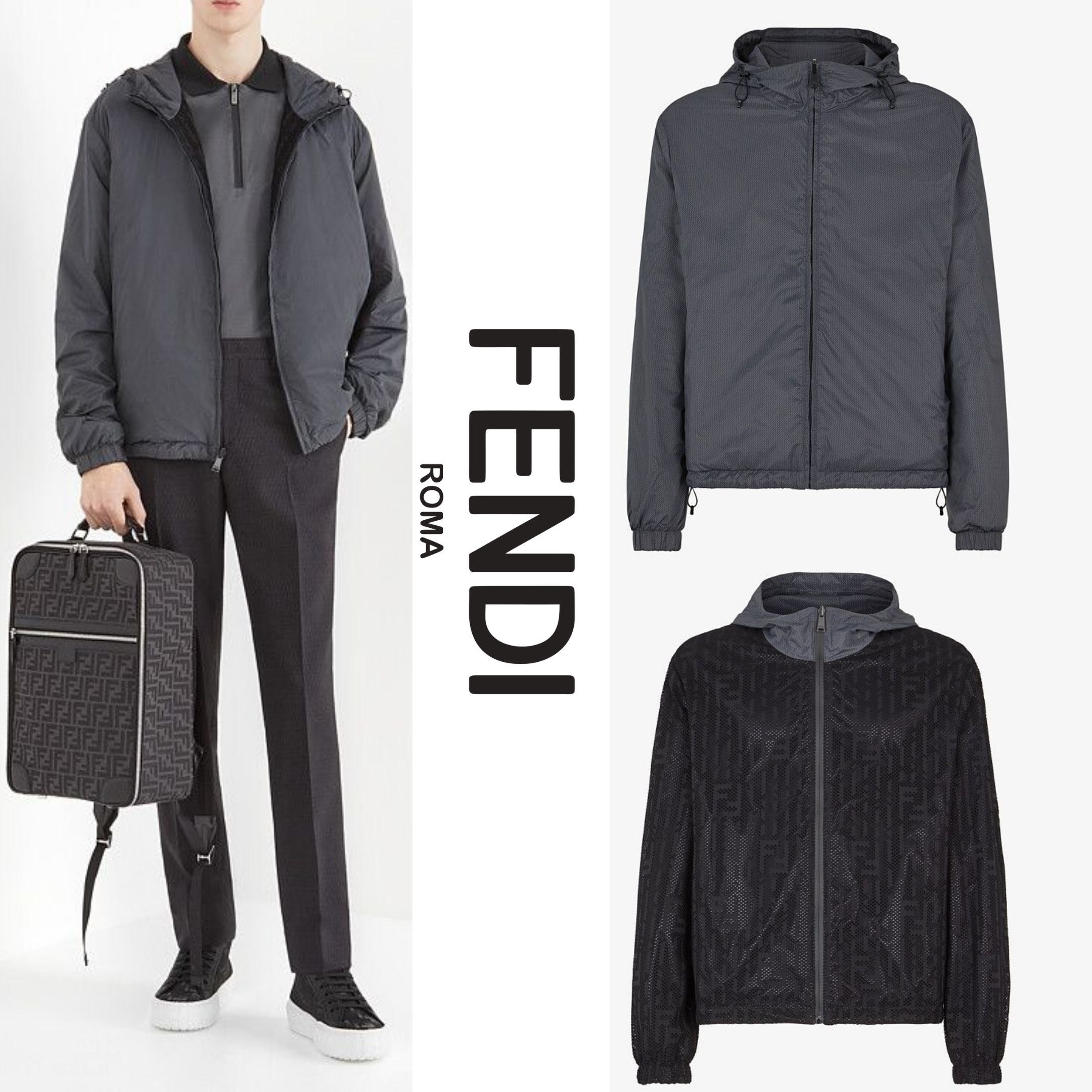 人気デザイナー FENDI【入手困難】リバーシブル☆ウィンドブレーカー☆ 全色 ブルゾン 人気デザイナー FENDI【入手困難】リバーシブル☆ウィンドブレーカー☆ 全色 ブルゾン