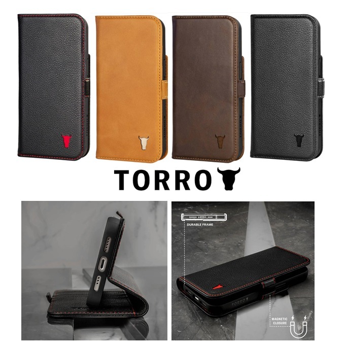 英国発TORRO☆プレミアムレザー iPhone13 手帳型 ケース