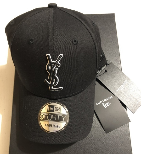 SAINT LAURENT】NEW ERA YSL MONOGRAM CAP (Saint Laurent