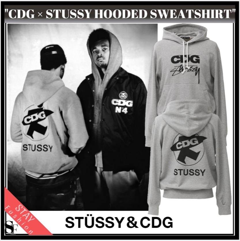 【お買得】 ♦限定コラボ激レア!CDG SWEATSHIRT HOODED STUSSY x パーカー・フーディ 【お買得】 ♦限定コラボ激レア!CDG SWEATSHIRT HOODED STUSSY x パーカー・フーディ