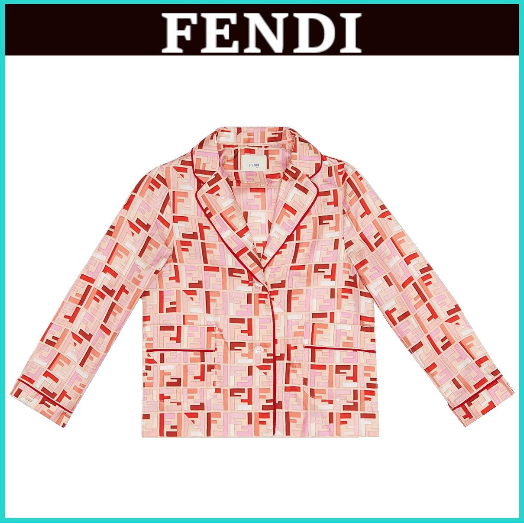 ◇FENDI◆日本未入荷商品! ジュニアマルチカラーシルクシャツ キッズ用トップス ◇FENDI◆日本未入荷商品! ジュニアマルチカラーシルクシャツ キッズ用トップス