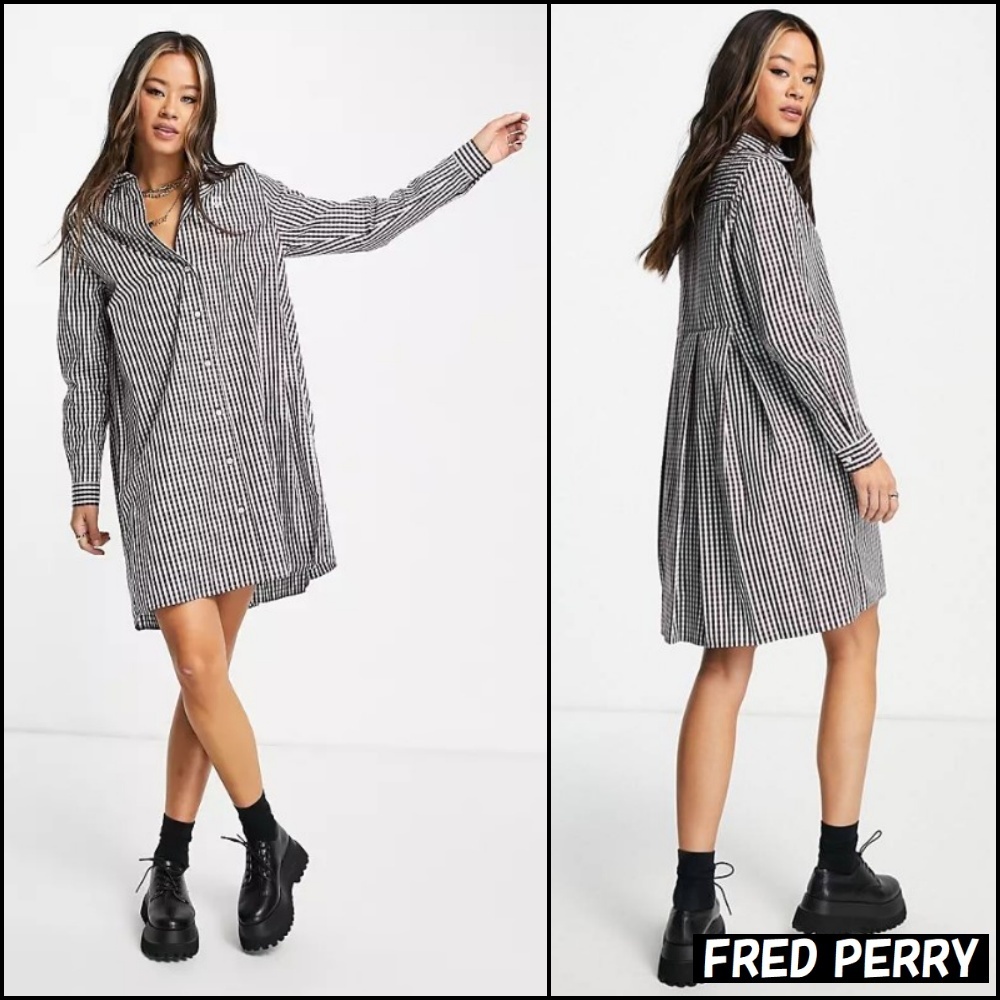 が大特価 Fred Perry ギンガムチェック シャツ ワンピース Fred Perry ワンピース ワンピース ワンピース オールインワン 16 279 Www Cepeige Org