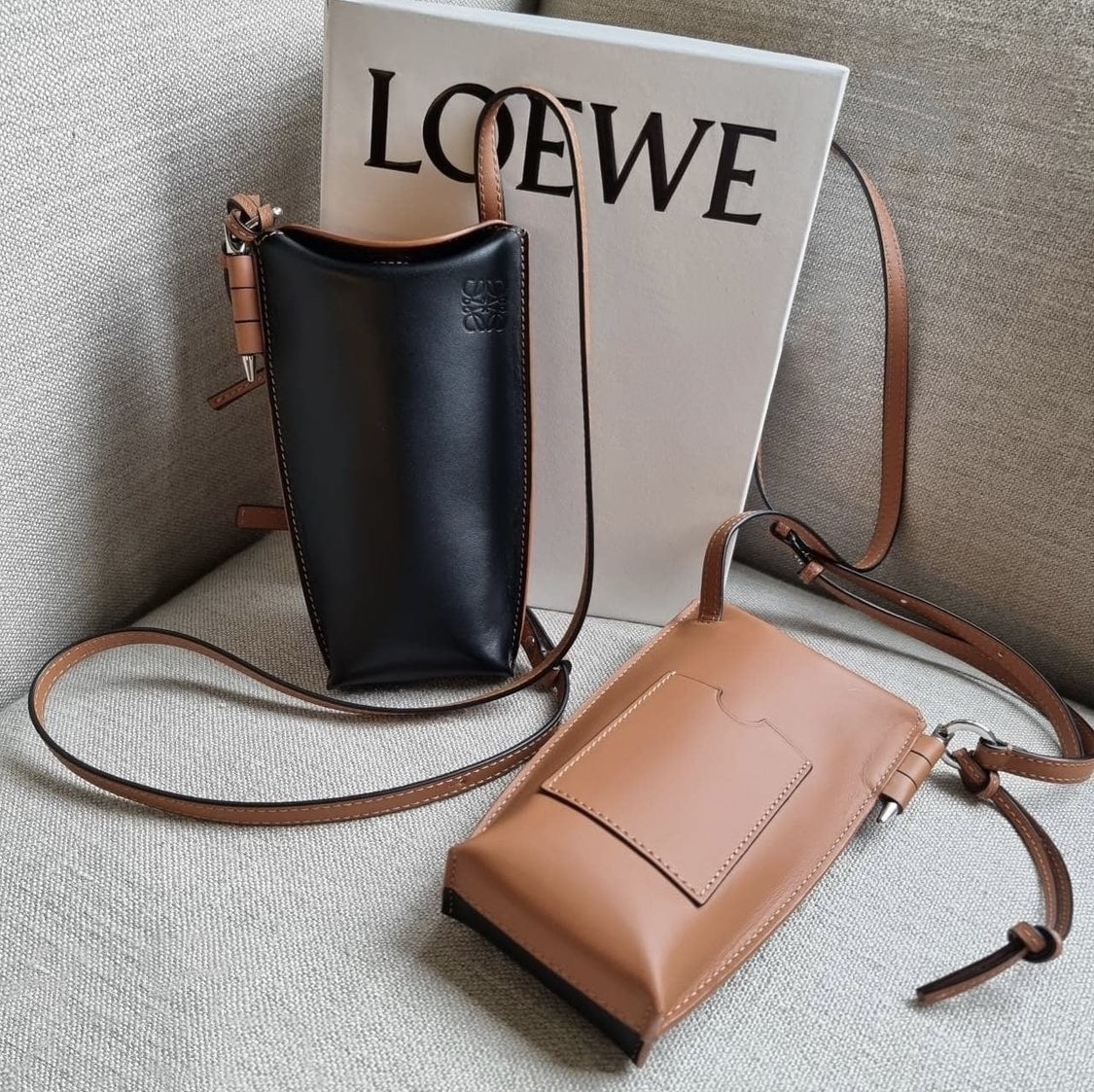 ショルダーバッグ LOEWE ゲートポケット(バイカラー)