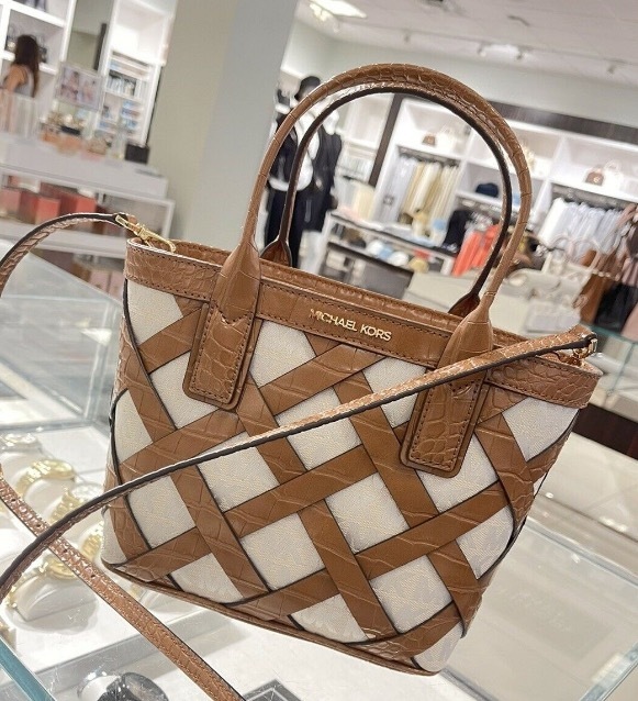 セールMichael Kors Siennaキャンバス&クロコスモール2wayトート