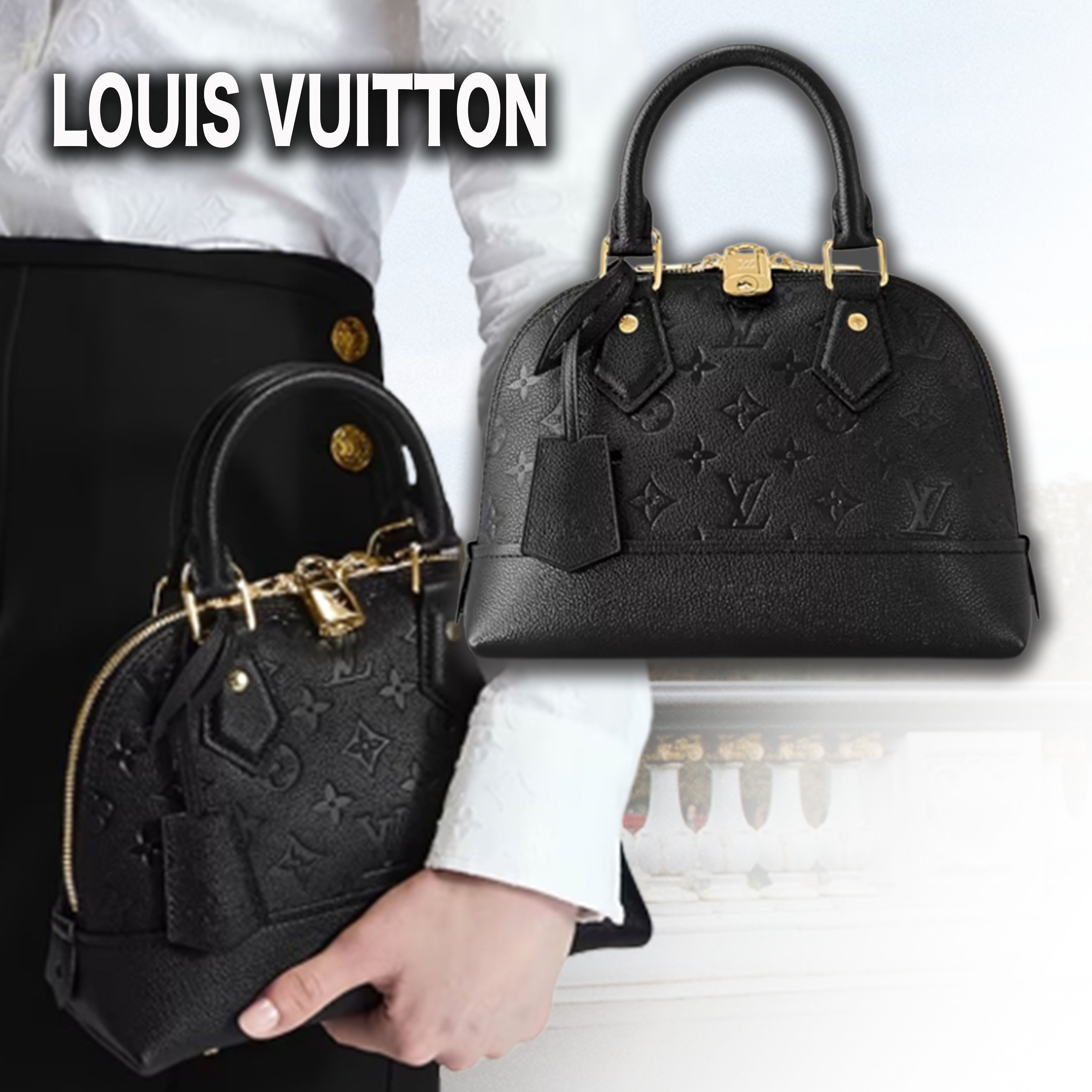 Louis Vuitton Neo Alma BB, Black