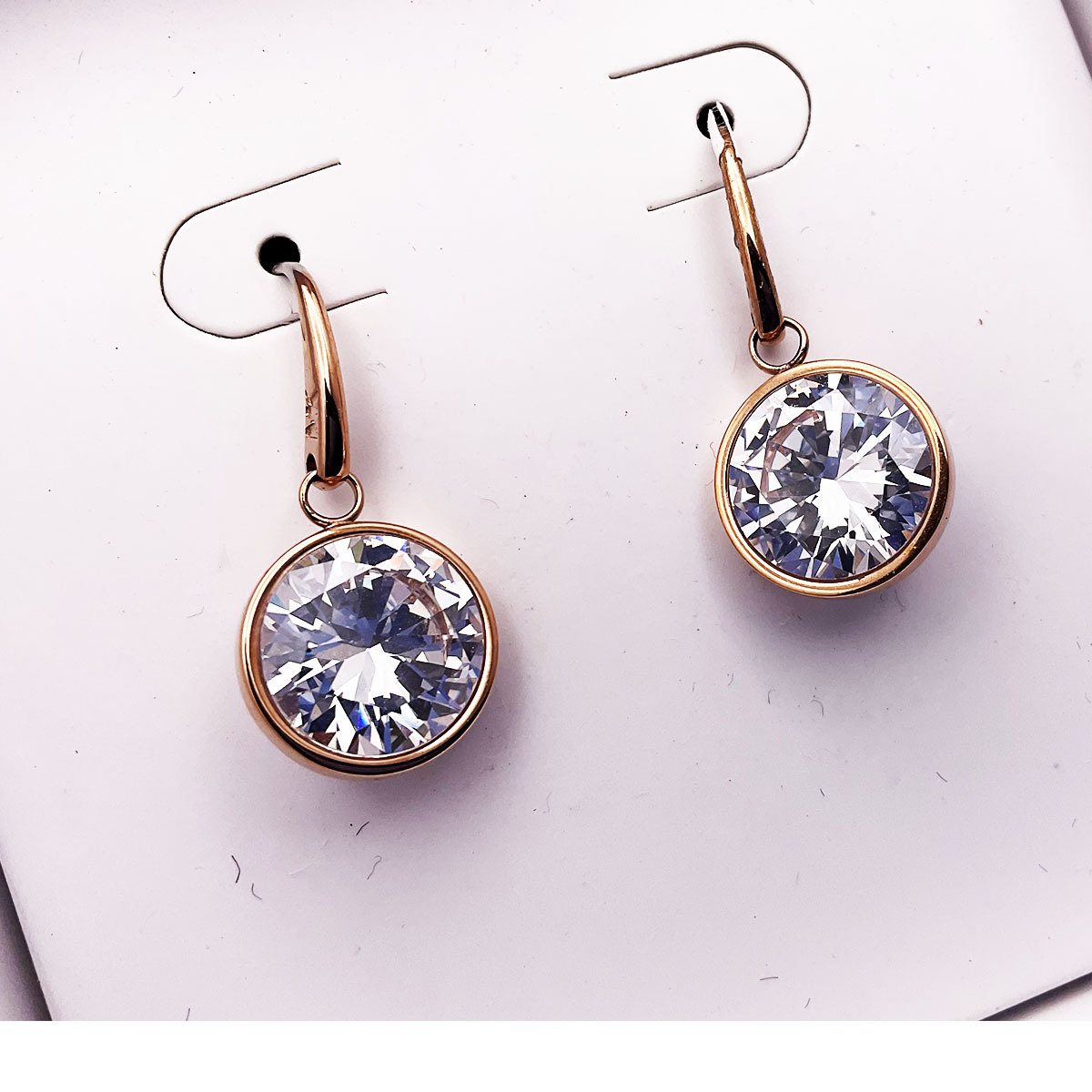 Michael Kors キラキラ ラウンドクリスタル ドロップピアス