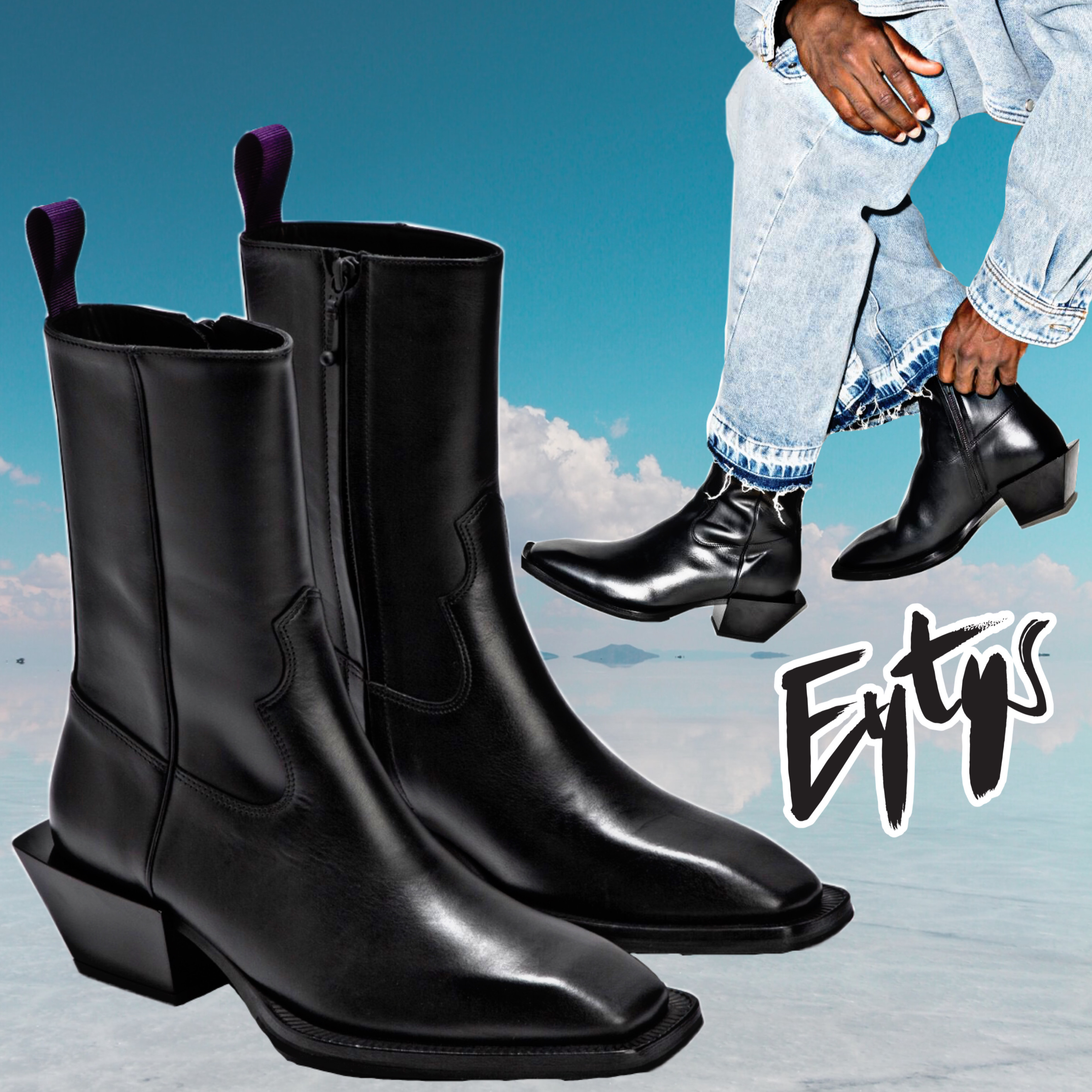 お得な情報満載 レザー Boots☆エイティーズ Leather Eytys ブーツ から厳選した ブーツ eytys ブーツ