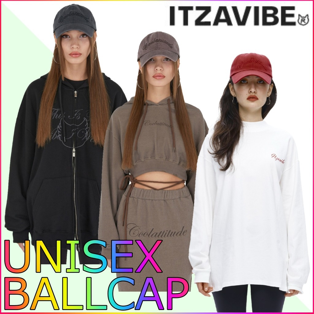 【ITZAVIBE】Cool Attitude Ball Cap ★ 韓国人気 ★ UNISEX ★