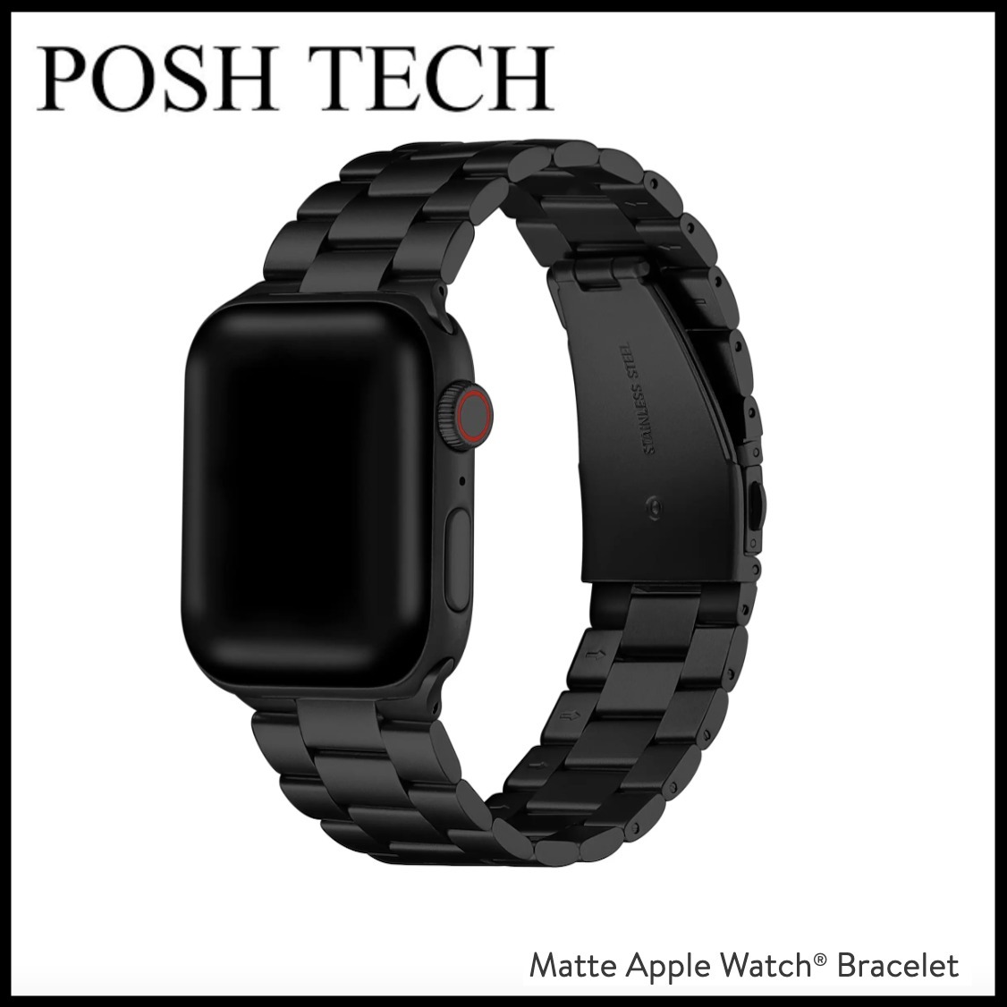 The Posh Tech★マットな質感がお洒落APPLE WATCH BAND black