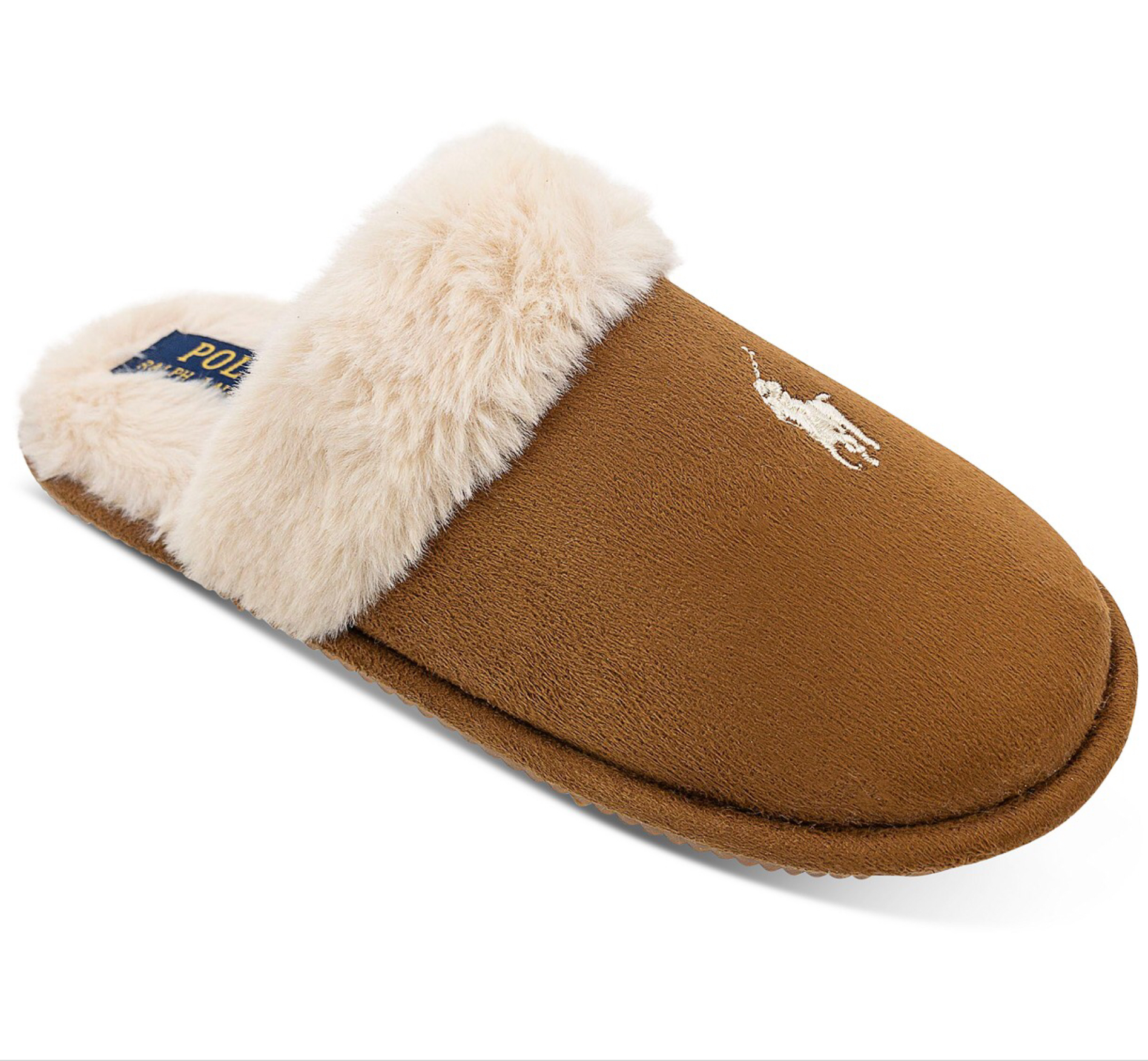 特価 !! Polo Ralph Lauren Faux-Fur-Lined Slippers