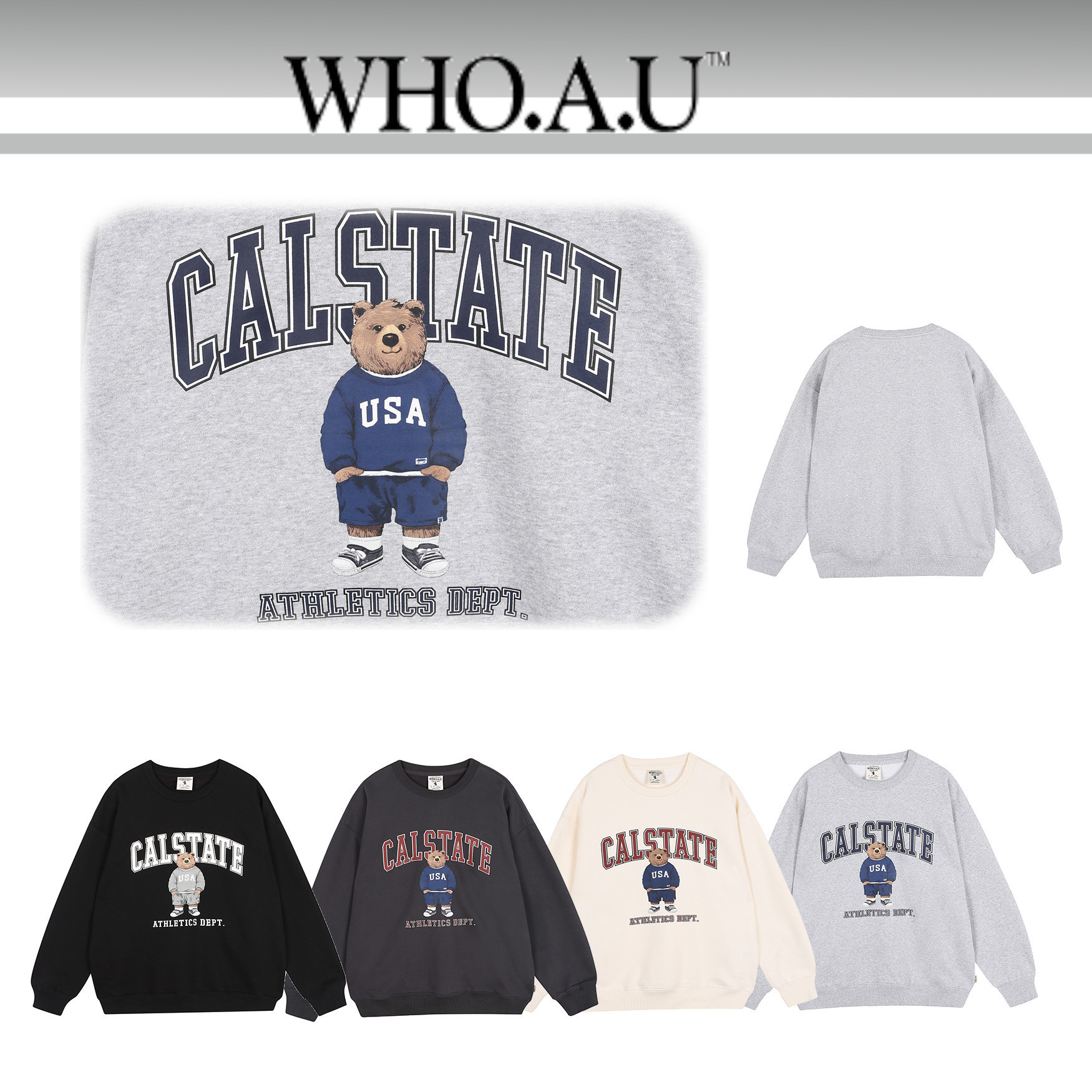 韓国『WHO.A.U』 Steve Sweatshirt スウェット 21ss スウェット・トレーナー 韓国『WHO.A.U』 Steve Sweatshirt スウェット 21ss スウェット・トレーナー