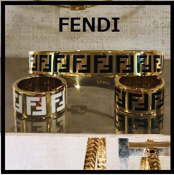 人気上昇中【FENDI】ゴールドカラー FF リング♪