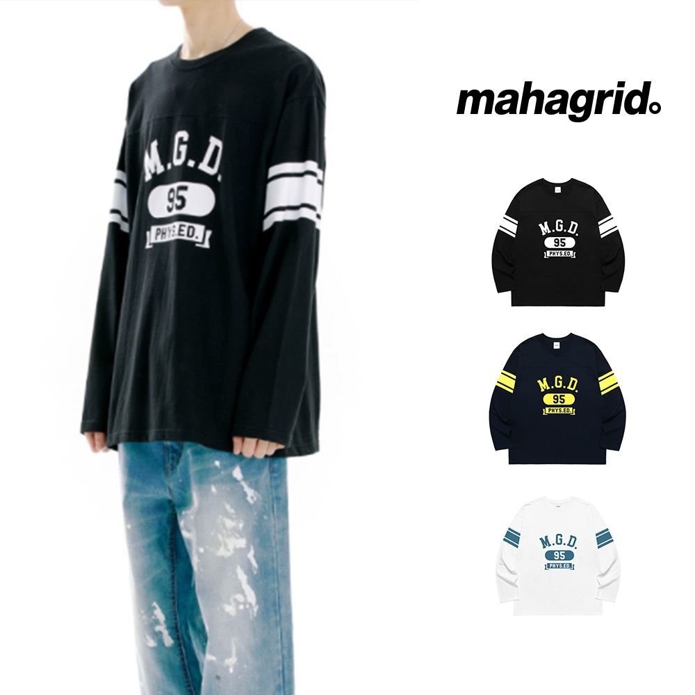 【mahagrid】21FW★ RUGBY LS TEE
