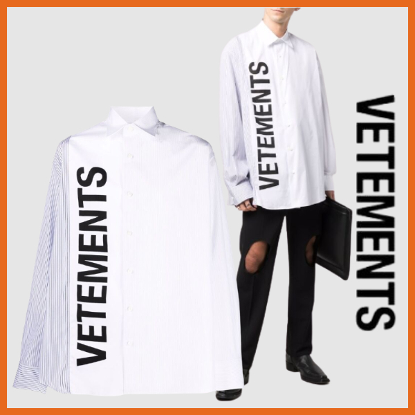 超可爱 関税込み【VETEMENTS】ロゴ入り シャツ 長袖 シャツ 超可爱 関税込み【VETEMENTS】ロゴ入り シャツ 長袖 シャツ