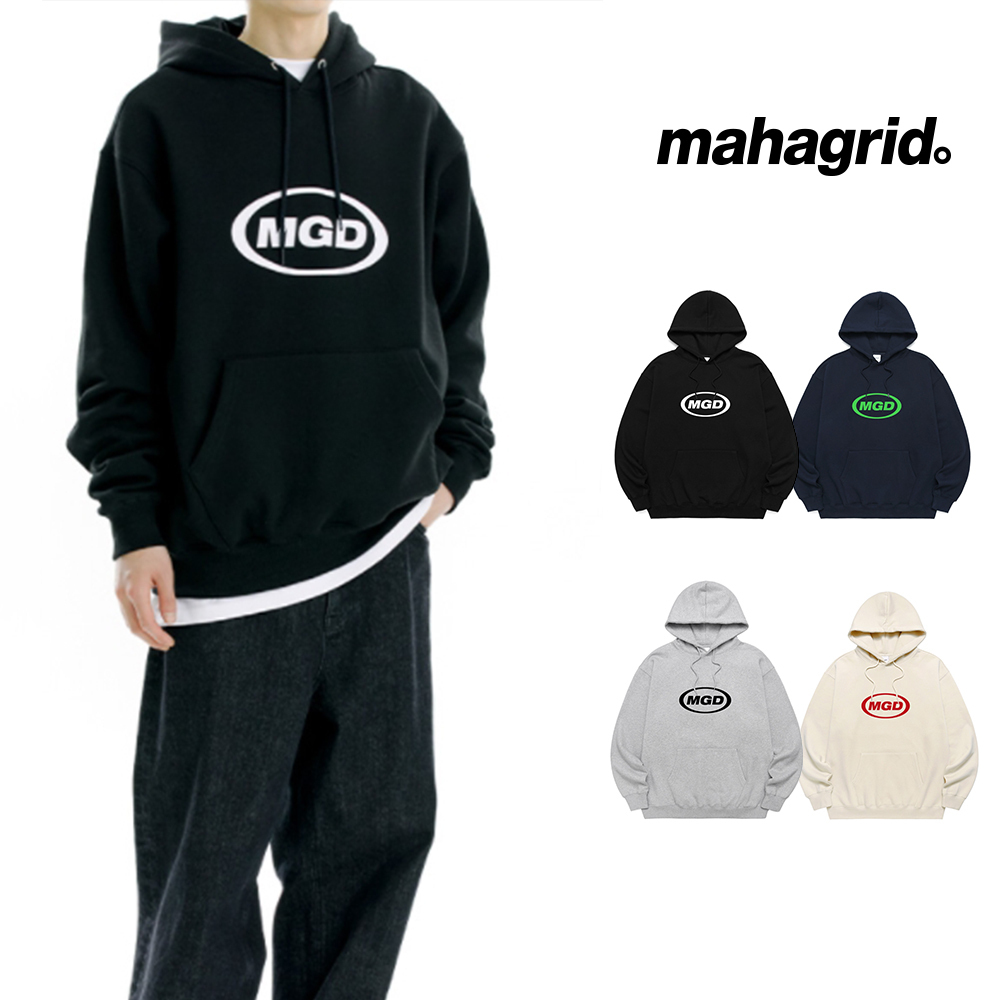 【mahagrid】21FW★ MGD OVAL LOGO HOODIE